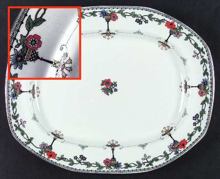 Lincoln 15" Oval Serving Platter by Adderley