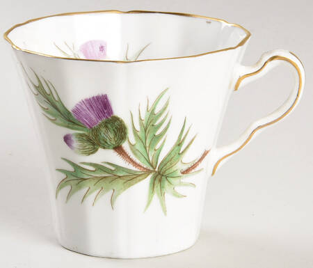 Thistle (Scalloped) Flat Cup by Adderley