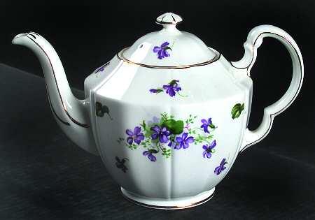 Violet Teapot & Lid by Adderley