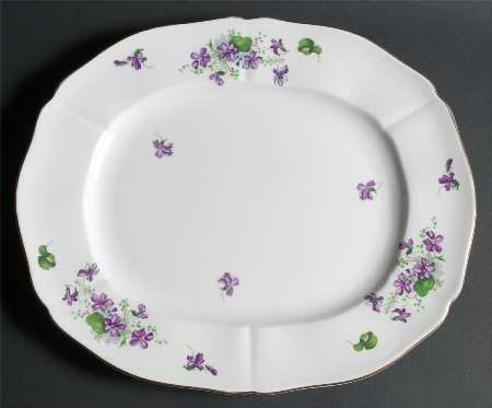 Violet 13" Oval Serving Platter