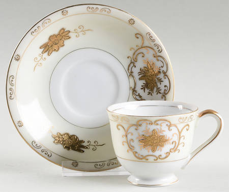 Coronet Footed Demitasse Cup & Saucer Set