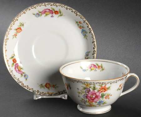 Florinda Footed Cup & Saucer Set by Adline