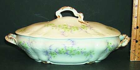 AHR195 Oval Covered Vegetable by Charles Ahrenfeldt