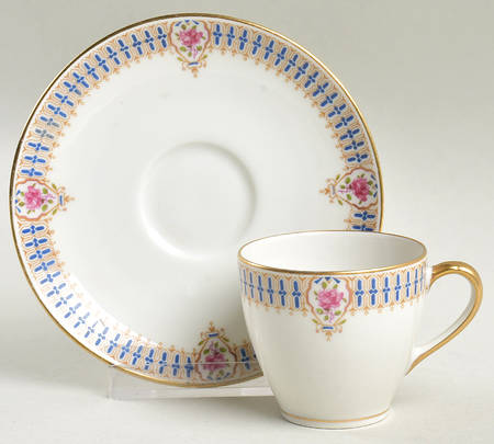 AHR27 Flat Demitasse Cup & Saucer Set