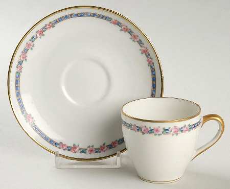 AHR6 Flat Demitasse Cup & Saucer Set