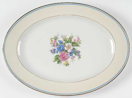 Bouquet of France 16" Oval Serving Platter