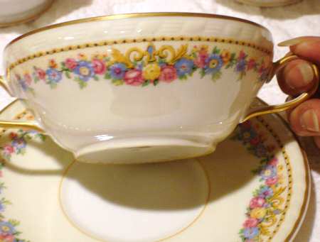 Chambord Flat Cream Soup Bowl & Saucer Set