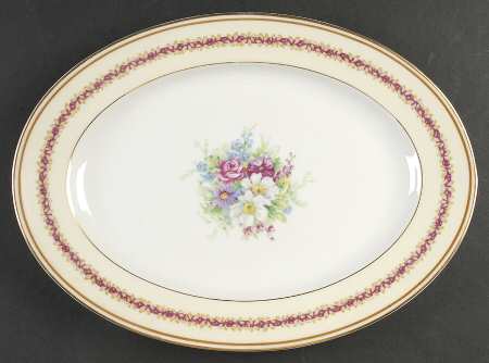 Chataigne 14" Oval Serving Platter