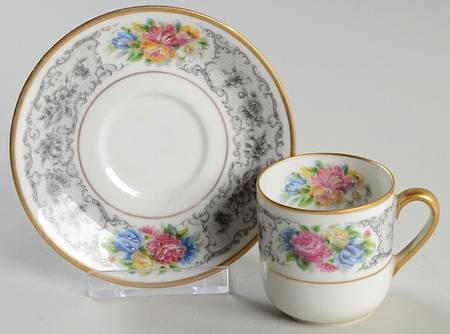 Cinderella Flat Demitasse Cup & Saucer Set