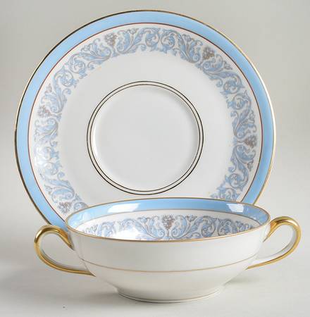 Frontenac Flat Cream Soup Bowl & Saucer Set