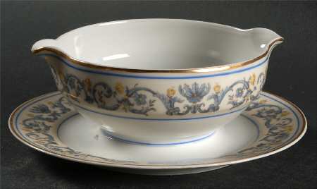 Suzanne Gravy Boat with Attached Underplate by Charles Ahrenfeldt
