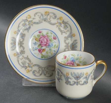 Suzanne Flat Demitasse Cup & Saucer Set by Charles Ahrenfeldt