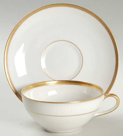 Wedding Ring Flat Cup & Saucer Set