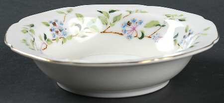 Forget Me Not Rim Fruit/Dessert (Sauce) Bowl
