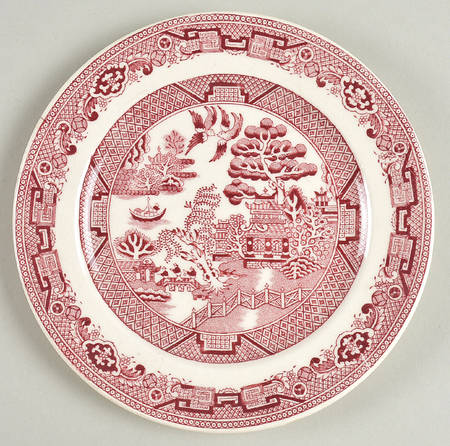 Willow Pink (Cream Background) Bread & Butter Plate