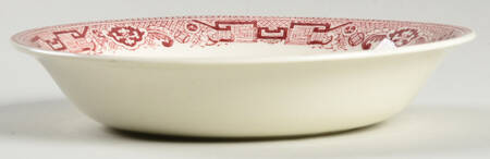 Willow Pink (Cream Background) Fruit/Dessert (Sauce) Bowl