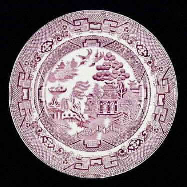 Willow Pink (Cream Background) Luncheon Plate