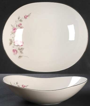 Spring Rose 11" Oval Vegetable Bowl