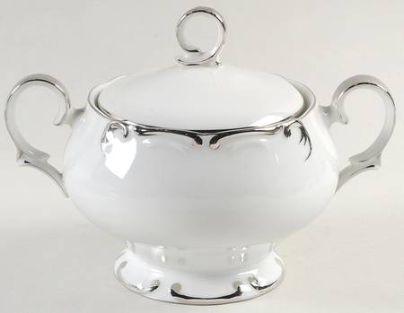 Majestic Platinum Sugar Bowl & Lid
