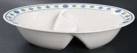 Potomac 11" Oval Divided Vegetable Bowl