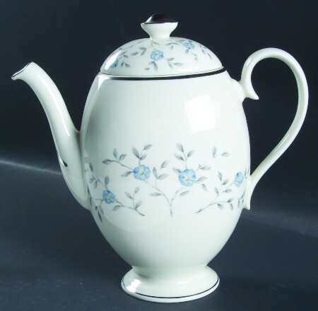 Blue Lace Coffee Pot & Lid