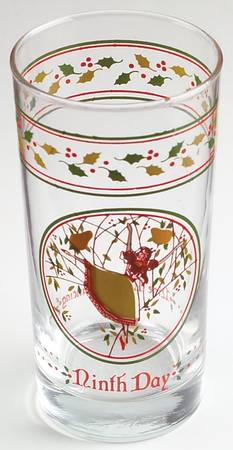 Twelve Days of Christmas 10 Oz Glassware Tumbler