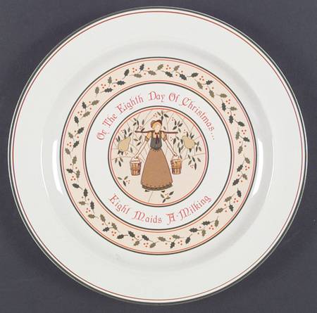Twelve Days of Christmas Dinner Plate