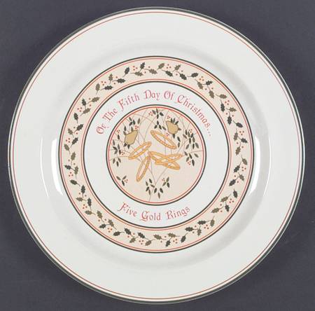 Twelve Days of Christmas Dinner Plate