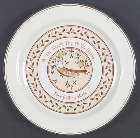 Twelve Days of Christmas Dinner Plate