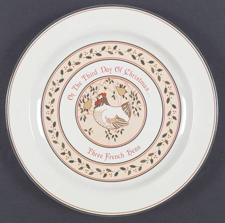 Twelve Days of Christmas Dinner Plate