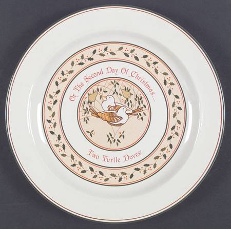 Twelve Days of Christmas Dinner Plate
