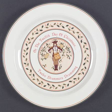Twelve Days of Christmas Dinner Plate