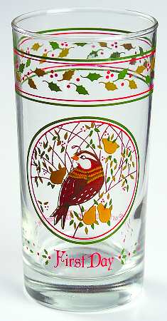 Twelve Days of Christmas 10 Oz Glassware Tumbler