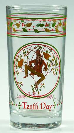 Twelve Days of Christmas 10 Oz Glassware Tumbler