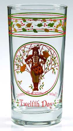 Twelve Days of Christmas 10 Oz Glassware Tumbler