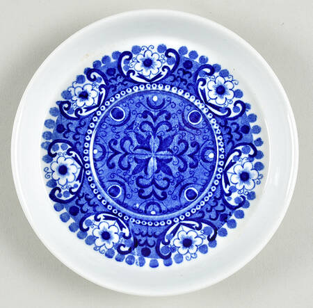 Ali Blue Saucer for Flat Cup