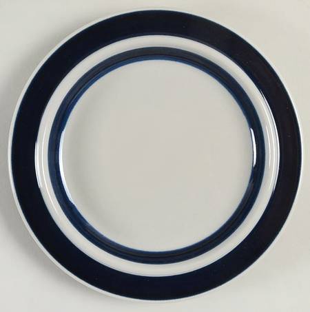 Anemone Blue Salad Plate