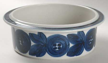 Anemone Blue 7" Round Vegetable Bowl