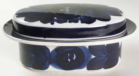 Anemone Blue Butter Box & Lid