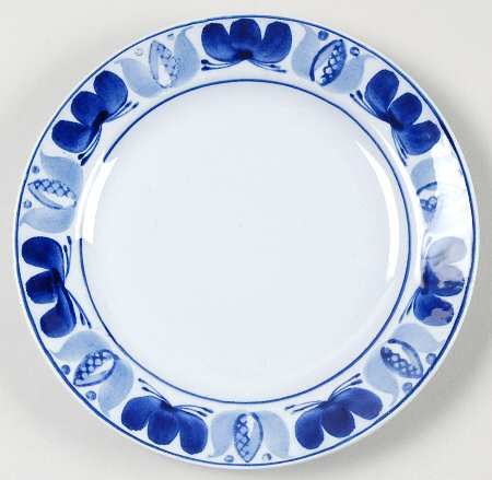 Blue Laurel Bread & Butter Plate