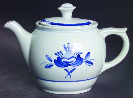 Blue Rose Mini Teapot & Lid