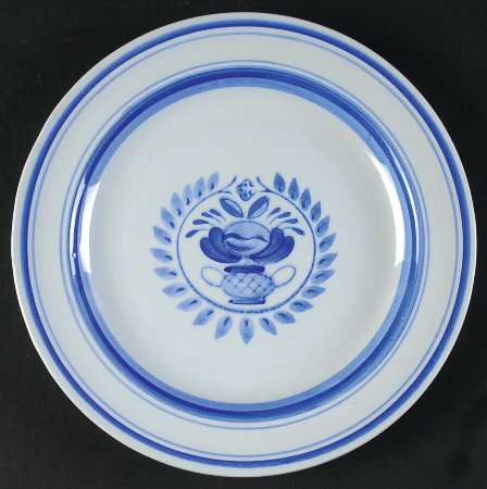 Blue Rose Breakfast Plate