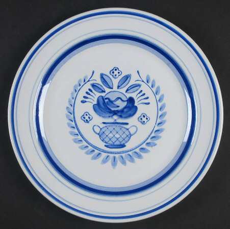 Blue Rose Luncheon Plate