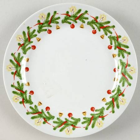 Christmas Wreath Salad Plate