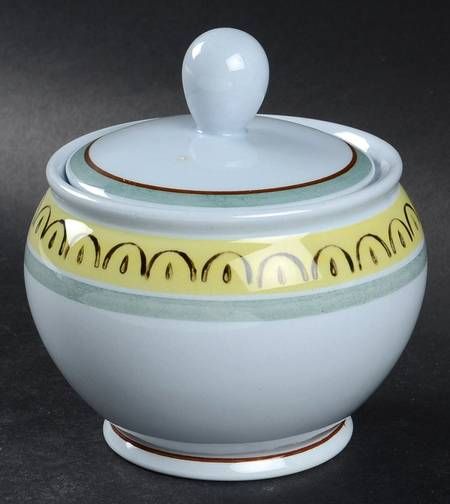 Crown Band Sugar Bowl & Lid