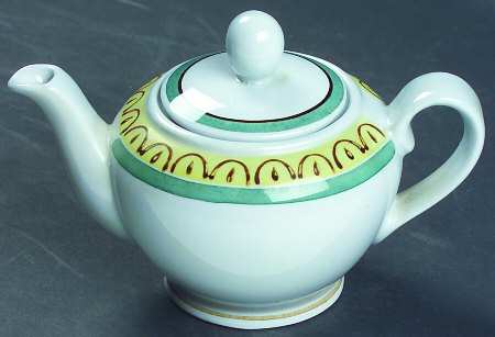 Crown Band Individual Teapot & Lid