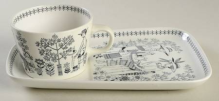 Emilia Snack Plate & Cup Set
