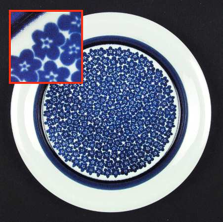 Faenza Blue Salad Plate