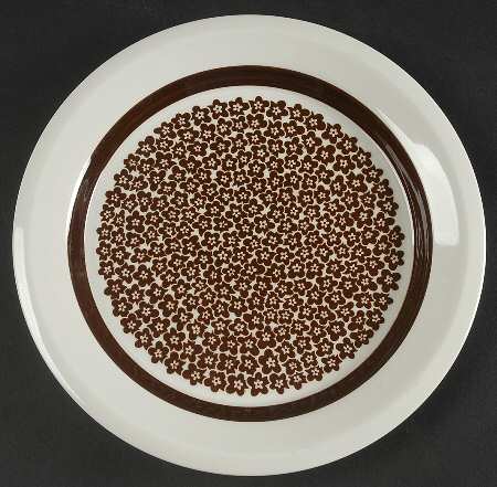 Faenza Brown Salad Plate by Arabia of Finland
