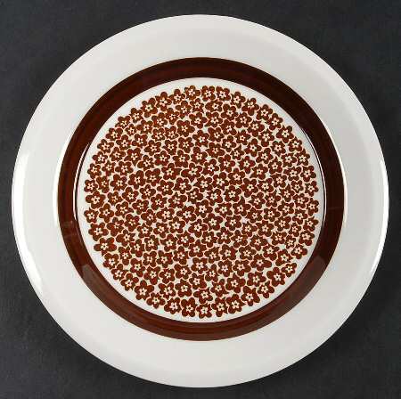 Faenza Brown Bread & Butter Plate by Arabia of Finland